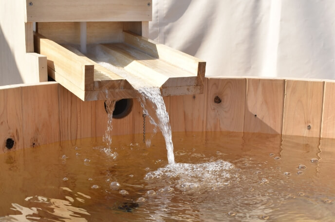 檜風呂&ウッドデッキスペース